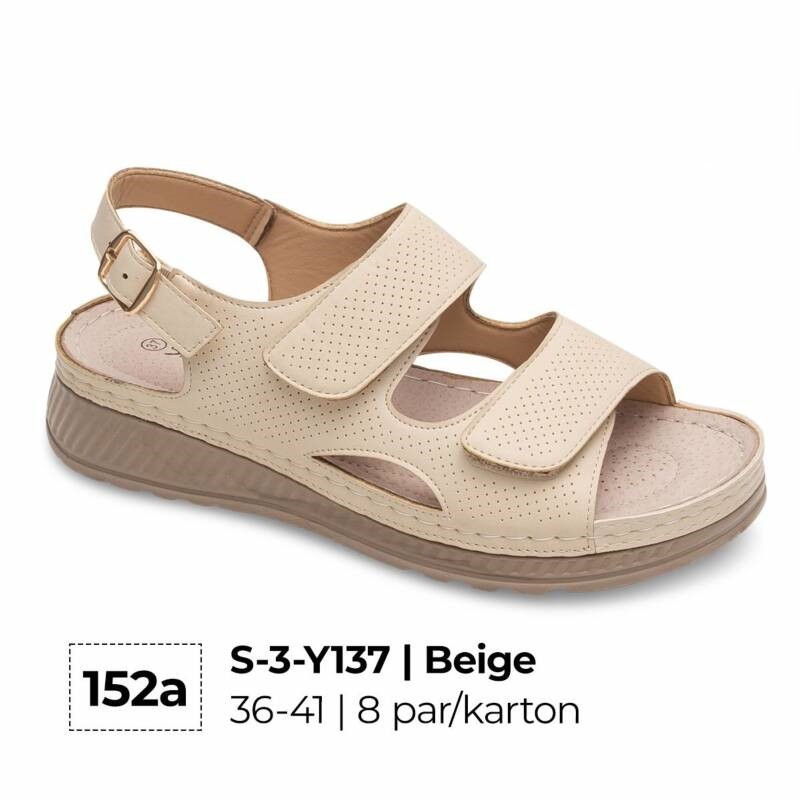 Sandały płaskie damskie Roz 36-41 / 8 par